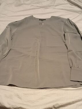 Brooks Brothers Light Gray Women's Blouse